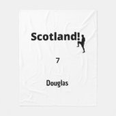Scotland Soccer, aanpasbaar Fleece Deken (Voorkant)