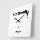 Scotland Soccer, aanpasbaar Vierkante Klok (Hoek)