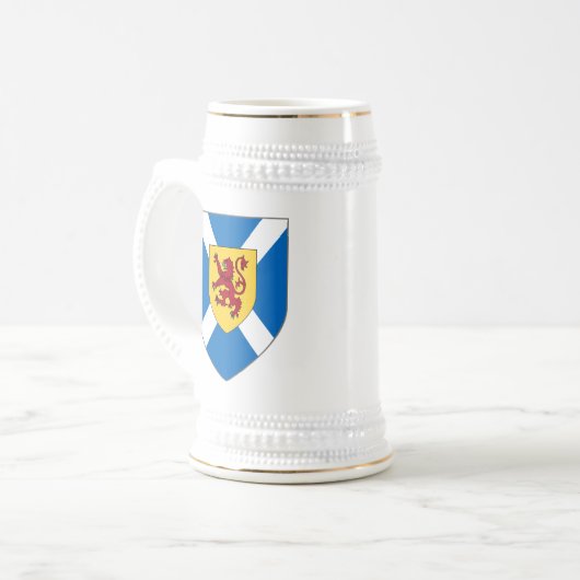 Scotland Stein - Cross & Lion Shield Bierpul (Voorkant links)