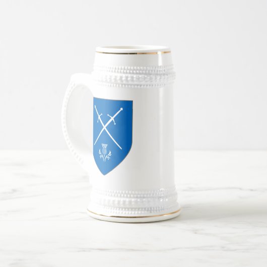 Scotland Stein - Swords & Thistle Bierpul (Voorkant links)
