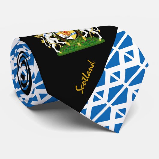 Scotland Stripes Stropdas, business Scottish Flag Stropdas (Opgerold)