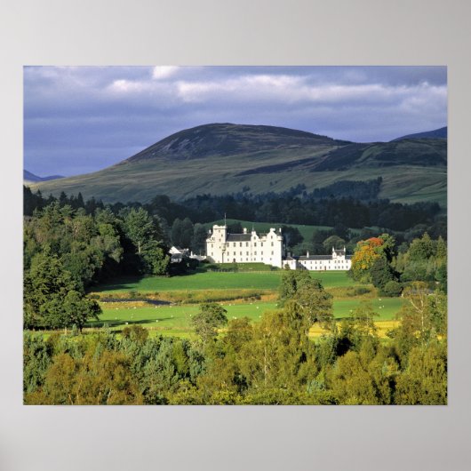 Scotland, Tayside, Blair Castle. In an emerald Poster (Voorkant)