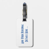 Scotland The Brave op cd met de Schotse vlag ltcnt Bagagelabel (Achterkant verticaal)