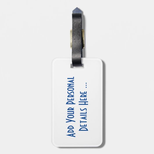 Scotland The Brave op cd met de Schotse vlag ltcnt Bagagelabel (Achterkant verticaal)