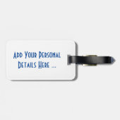 Scotland The Brave op cd met de Schotse vlag ltcnt Bagagelabel (Achterkant horizontaal)