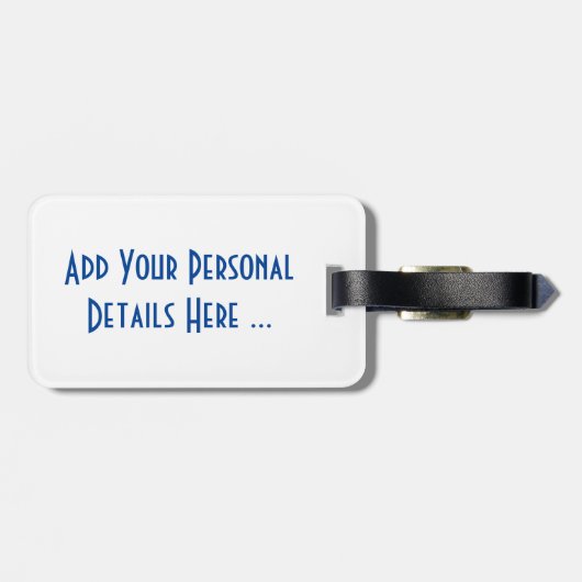 Scotland The Brave op cd met de Schotse vlag ltcnt Bagagelabel (Achterkant horizontaal)