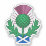 Scotland Thistle Sticker<br><div class="desc">The Guardian of the Highlands: Scotland Thistle Sticker Celebrate the rugged beauty and defiant spirit of the North with this Scotland Thistle Sticker. Featuring the "Guardian Thistle, " the national floral emblem of Scotland, this design is a proud tribute to Gaelic heritage, Celtic tradition, and the untamed landscapes of the...</div>