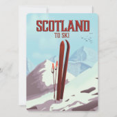 Scotland to Ski vintage poster (Voorkant)