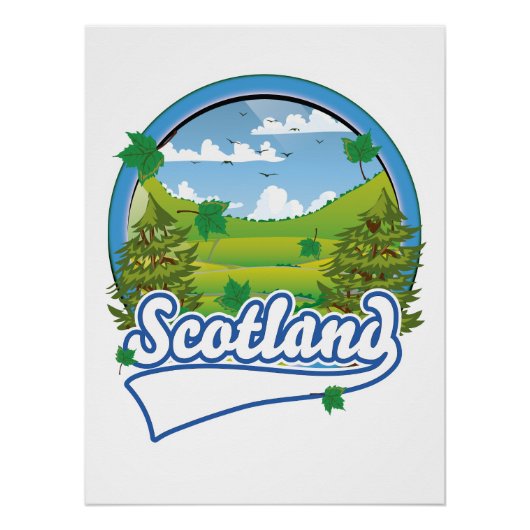 Scotland Travel logo Perfect Poster (Voorkant)