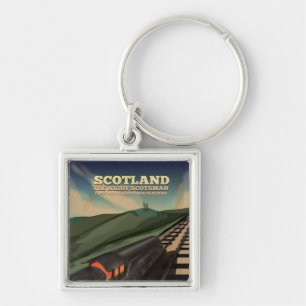 Scotland Travel Poster Sleutelhanger