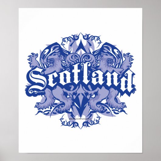Scotland Tribal Poster (Voorkant)