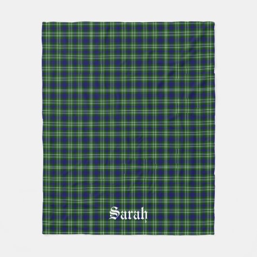 Scotland Tweedside District Tartan Gepersonaliseer Fleece Deken (Voorkant)