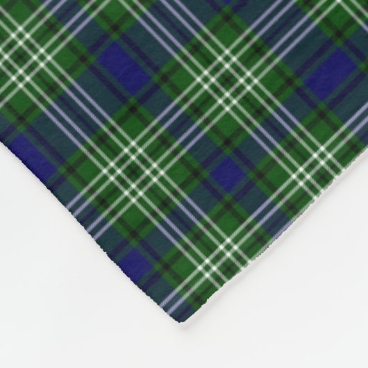 Scotland Tweedside District Tartan Gepersonaliseer Fleece Deken (Hoek)