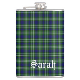 Scotland Tweedside District Tartan Gepersonaliseer Heupfles