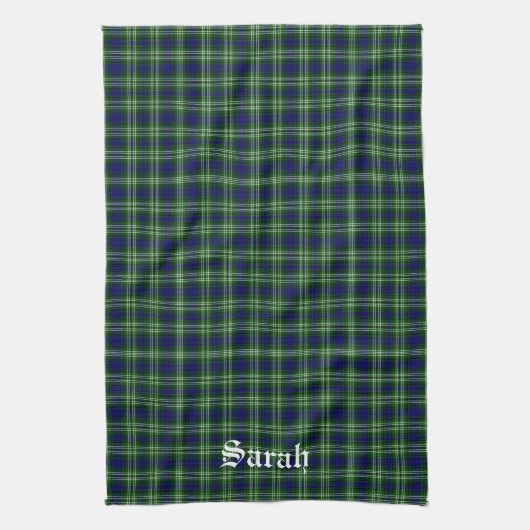 Scotland Tweedside District Tartan Gepersonaliseer Theedoek (Verticaal)