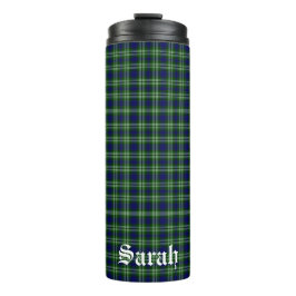 Scotland Tweedside District Tartan Gepersonaliseer Thermosbeker