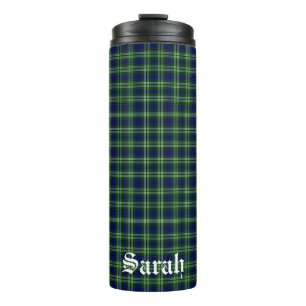 Scotland Tweedside District Tartan Gepersonaliseer Thermosbeker