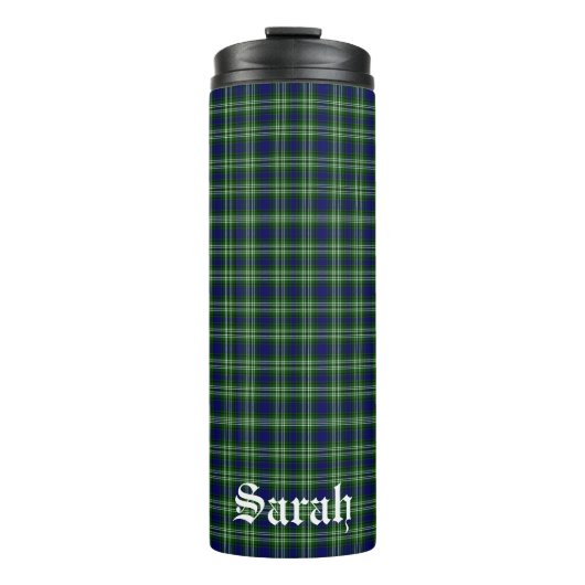 Scotland Tweedside District Tartan Gepersonaliseer Thermosbeker (Voorkant)