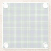 Scotland Tweedside District Tartan Glazen Onderzetter (Achterkant)