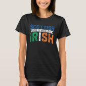 Scotland Uk Mostly Scottish And A Wee Bit Irish T-shirt (Voorkant)