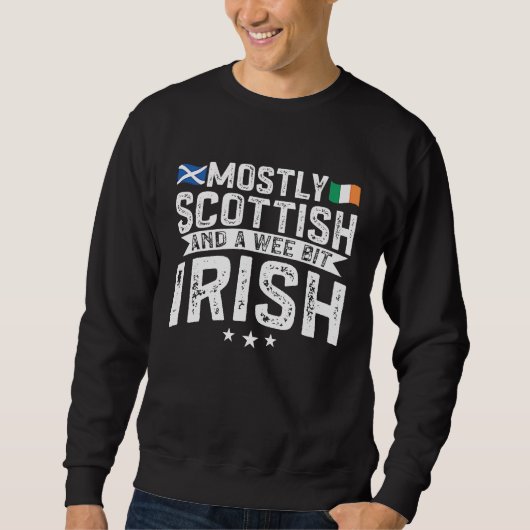 Scotland Uk Mostly Scottish And A Wee Bit Irish Trui (Voorkant)