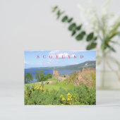 Scotland Urquhart Castle uitzicht briefkaart (Staand voorkant)