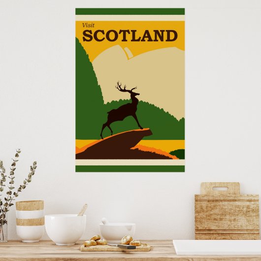 Scotland Vintage Travel Poster (Keuken)