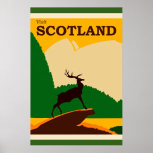 Scotland Vintage Travel Poster