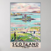 Scotland vintage travel poster (Voorkant)