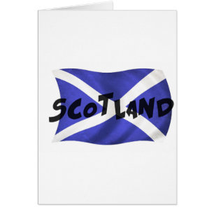 Scotland Wavy Flag