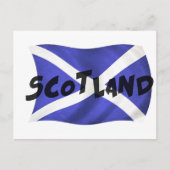 Scotland Wavy Flag Briefkaart (Voorkant)