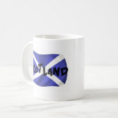Scotland Wavy Flag Koffiemok (Voorkant links)
