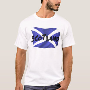 Scotland Wavy Flag T-shirt