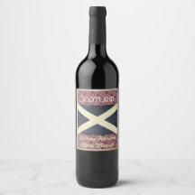 Scotland Wine Label