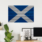 Scotland Woodplank Poster (Thuiskantoor)