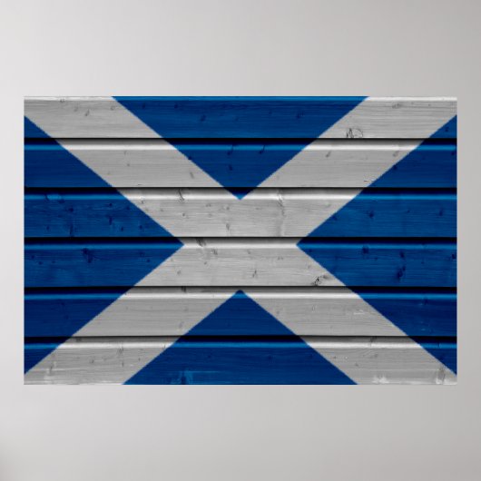 Scotland Woodplank Poster (Voorkant)
