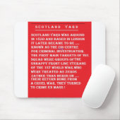 Scotland Yard de geschiedenis van het Londen Engel Muismat (Met muis)