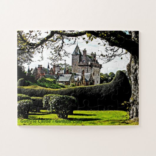 Scotland's Guthrie Castle-Guthrie Clan Fun Puzzle Legpuzzel (Horizontaal)