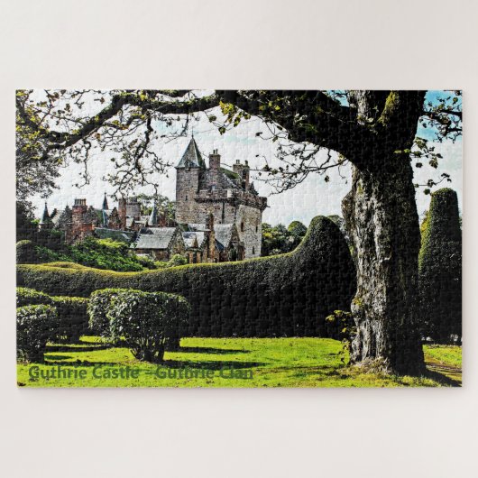 Scotland's Guthrie Castle-Guthrie Clan Fun Puzzle Legpuzzel (Horizontaal)