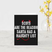 Scots Are The Reason Santa Has A Naughty List  Kaart (Gele Bloem)
