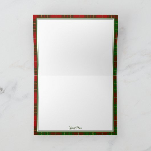 Scots Burnett Clan Crathes Castle Folded Note Kaar Notitiekaartje (Binnen)