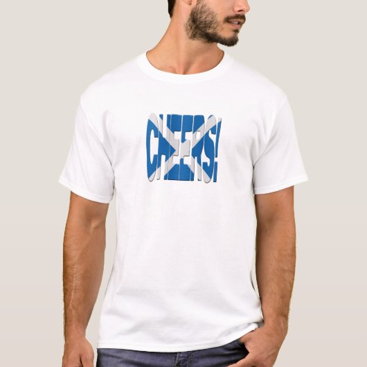 Scots cheers t-shirt (Voorkant)