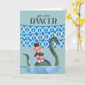 Scots Gaelic Ya Wee Dancer Way to Go Kaart (Gele Bloem)