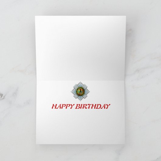 Scots Guards-Wenskaart Kaart (Binnen)