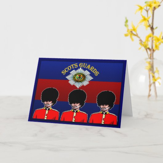 Scots Guards-Wenskaart Kaart (Gele Bloem)