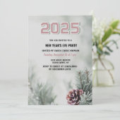 Scots pine 2025 Nieuwjaar Eve custom jaar Kaart (Staand voorkant)