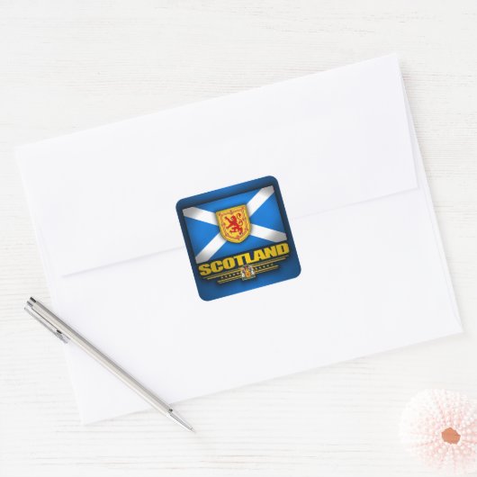 Scots Pride Vierkante Sticker (Envelop)