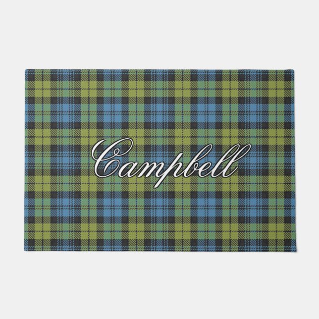 Scots Vista Campbell Family Tartan Plaid Deurmat (Voorkant)
