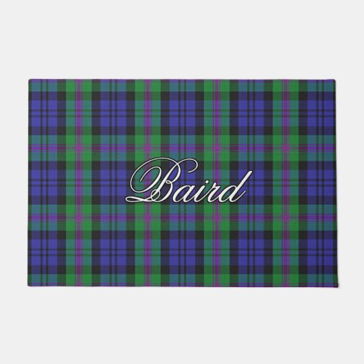 Scots Vista Clan Baird Tartan Plaid Deurmat (Voorkant)