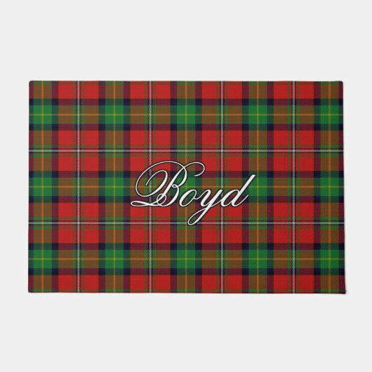 Scots Vista Clan Boyd Tartan Plaid Deurmat (Voorkant)